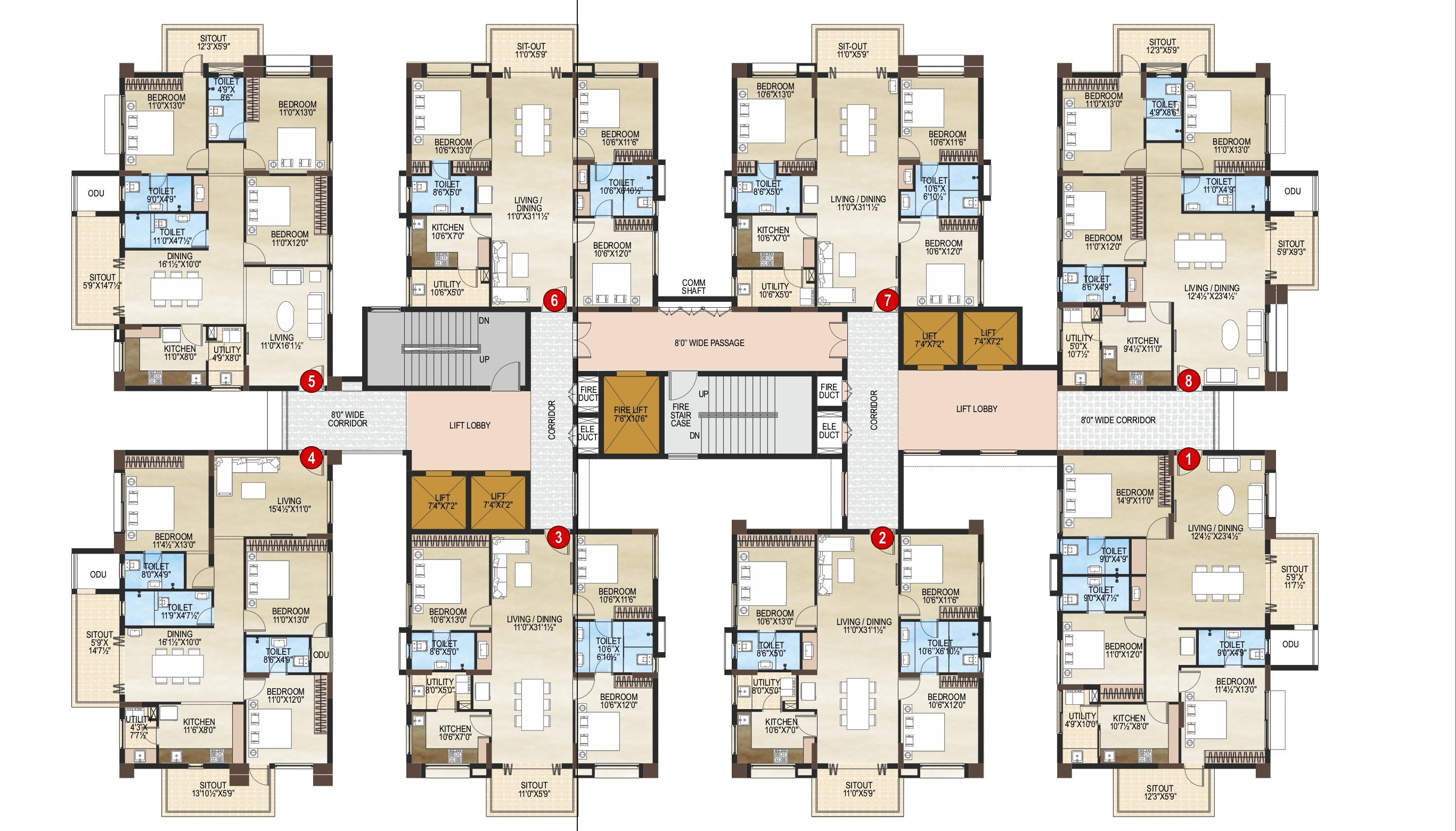 Vaisakhi Skypark Floor plan